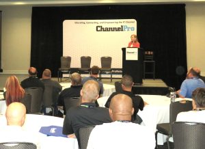 Margee Moore at ChannelPro event